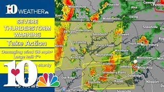 Tracking severe storms moving through East Tennessee June 11 2023 [upl. by Rheta]