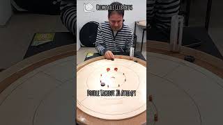 Crokinole Club Shots Petis Double Takeout 20 attempt crokinole club highlights [upl. by Siol]