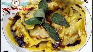 Come preparare gli Agnolotti ripieni con riduzione dAceto Balsamico Del Duca [upl. by Ibson]