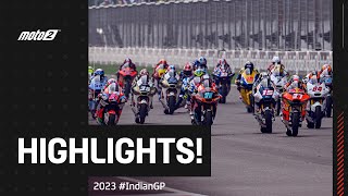 Moto2™ Race Highlights 🔥 2023 IndianGP 🇮🇳 [upl. by Nhtanhoj]