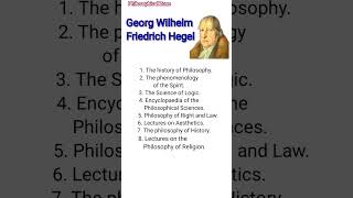 The important works of Hegel philosophy class hegel [upl. by Gustavo722]