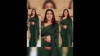 Green Saree LookPinksareelook [upl. by Lamee]