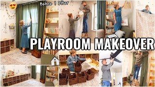 COMPLETE PLAYROOM MAKEOVER😍 BEFORE amp AFTER EXTREME ROOM MAKEOVER [upl. by Eseerehs534]