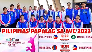 AVC Challenge Cup for Men 2023 SCHEDULE  Philippine Team Line up [upl. by Corty394]