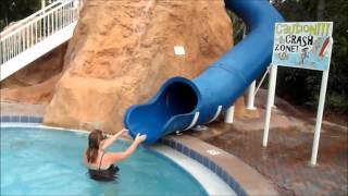 Joshua Water Slide Fail [upl. by Ahsaele]