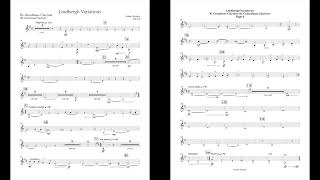 Lindbergh Variations EbBb Contrabass Clarinet part by Robert Sheldon [upl. by Akcirred]