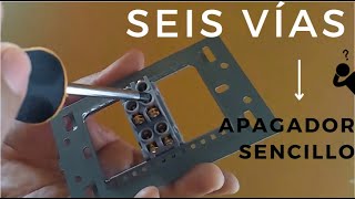 Convertir un apagador de seis vías a apagador sencillo  Instalación ¡tutorial [upl. by Aruasor]