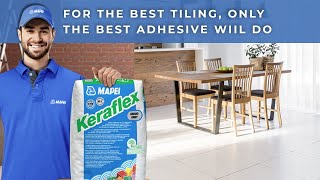 Mapei  Keraflex adhesive  perfect adhesion higher durability and safe for the environment [upl. by Aivon]