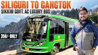 SILIGURI to GANGTOK Bus Journey  Sikkim GOVT LUXURY Bus  Gangtok MG Marg [upl. by Isabel]