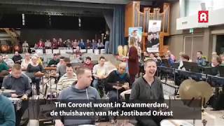 Jostiband speelt Brandend zand voor Tim en Tom Coronel [upl. by Artek]