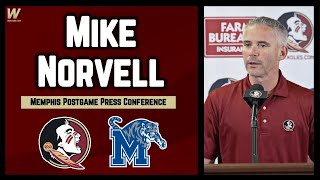 Mike Norvell Postgame Press Conference  Memphis 20 FSU 12  FSU Football  Warchant TV FSU [upl. by Trilley]