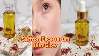 FACE SERUM FOR GLOWING SKIN I DIY SAFFRON FACE SERUM [upl. by Thacher]