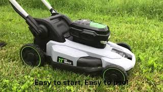 EGO 56V Battery Powered Self Propelled Lawn Mower in action [upl. by Sugirdor]