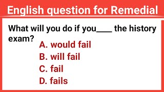 Remedial English question with answer [upl. by Kimbell]