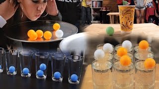 6 Creative Party Games With Ping Pong Balls Minute to Win ItPART 1 [upl. by Peters]