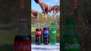 “Who Will Rise Higher Cola and Fanta vs Pepsi vs Mentos”😱 cokevsmentos experiment [upl. by Ennaihs]