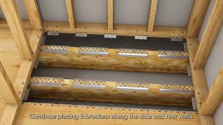 Simplified Curbless Shower QM Bracket Kit Installation for Parallel Floor Joists [upl. by Wilhelmina]