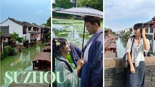 China Vlog  Exploring Suzhou Hanfu Watertown Charming Alleys [upl. by Ehcrop]