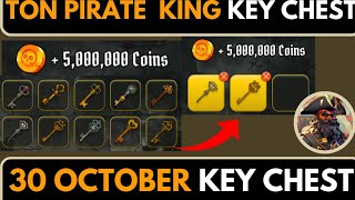 Ton pirate Kings Key Chest 30 October  Ton Pirate Kings Daily Key Chest  All Daily Combo Today [upl. by Ailes]