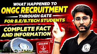 ONGC Through GATE  BE  Btech Students  Complete Fact and Information [upl. by Bee77]