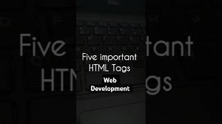 Five important tags of html programmingskills webdesign webdevelopment [upl. by Greenland745]