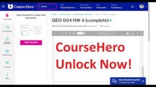 Free course Hero Unlocks Unblur course Hero Answers [upl. by Ewall]