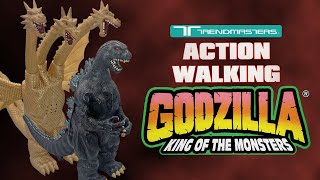 Trendmasters Action Walking Godzilla Toys [upl. by Aicirtam846]