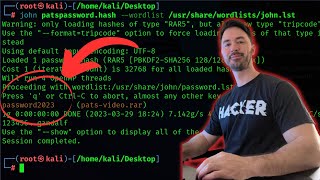 How To Bypass WinRAR Password Or Crack Password Easily With John In Kali Linux 2023 [upl. by Sclar571]