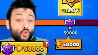 Sonunda 50000 KUPA OLDUM 🤩 Brawl Stars [upl. by Jurkoic]