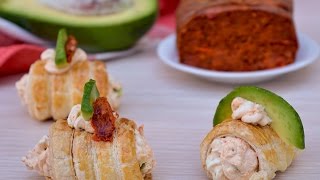 Cannoli di sfoglia salati con crema al formaggio  Ricette che Passione [upl. by Hector951]