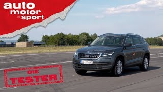 Skoda Kodiaq 20 TDI 4x4 Günstiger amp besser als der Tiguan  Die Tester  auto motor und sport [upl. by Dovev]