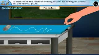 Limiting force of static friction rolling  Class 11 Physics Practical [upl. by Anircam]