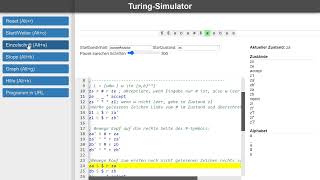 Funktionsweise einer Turingmaschine anhand eines Simulators erklärt [upl. by Nivla318]