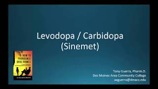 CC How to Pronounce levodopa carbidopa Sinemet Backbuilding Pharmacology [upl. by Lupee]