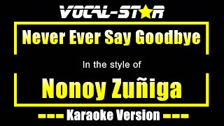 Never Ever Say Goodbye Karaoke  Nonoy Zuñiga Karaoke Version [upl. by Arlette]