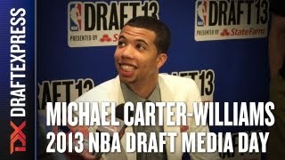 Michael CarterWilliams  2013 NBA Draft Media Day Interview [upl. by Nodnrb]