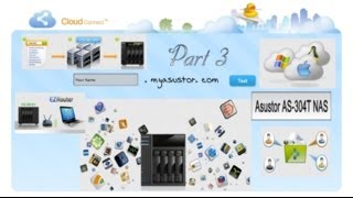 Asustor AS304T App Central Cloud Connect EZ Router DDNS Notifications File Services Part 3 [upl. by Bigner196]