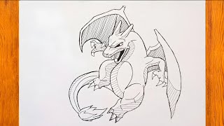 How To Draw Charizard  Pokemon [upl. by Gabriello]