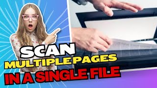 😲 Scan Multiple Pages into A Single PDF File  Scan From Canon Printer To Computer IT WORKS [upl. by Laddy]