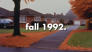 F A L L 1 9 9 2  Calm November vaporwave suburban nostalgia  synthwave chillwave [upl. by Joan991]