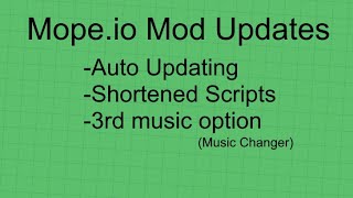 Script updates  Mopeio [upl. by Norwood]