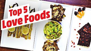 Die Top 5 Love Foods  aphrodisierende Rezepte • KochMit [upl. by Irwin]