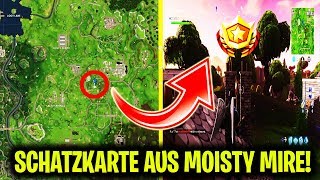 FOLGE DER SCHATZKARTE AUS MOISTY MIRE  Fortnite  Battle Pass Woche 9  HERAUSFORDERUNG [upl. by Neiviv]