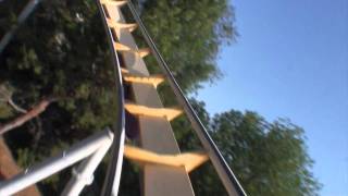 Vortex Roller Coaster POV Only Front Seat Onride Californias Great America BampM StandUp [upl. by Kammerer926]