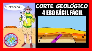 CORTE GEOLOGICO PASO A PASO [upl. by Nnairda]