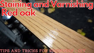 How to Stain Red Oak Wood the RIGHT way [upl. by Rorie]