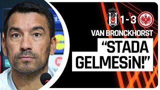 Giovanni van Bronckhorst Maç Sonu Basın Toplantısı  Beşiktaş 13 E Frankfurt [upl. by Latsyc]