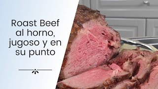 Roast beef al horno jugoso y en su punto [upl. by Akkimat]