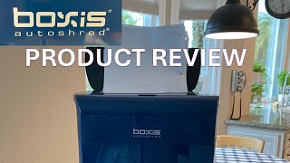 Boxis Autoshred 70 sheet Paper Shredder Product Review [upl. by Findley119]