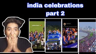 PAKISTANI REACTION ON INDIAN TEAM CELEBRATIONS PART 2  KAMAL KA WELCOME 🤗 [upl. by Attekram]